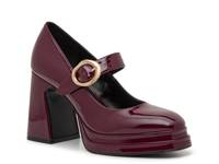 Kylee Mary Jane Platform Pump Burgundy view
