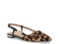 Franie Flat Light Brown/Black Leopard Print Calf Hair & Synthetic view
