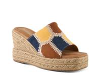 Evolet Wedge Sandal Yellow Multicolor view