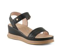 Sahil Wedge Sandal Black view