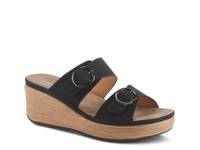 Shaniho Wedge Sandal Black view