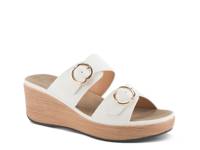 Shaniho Wedge Sandal White view