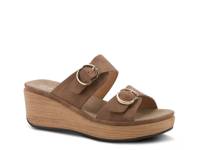 Shaniho Wedge Sandal Dark Brown view