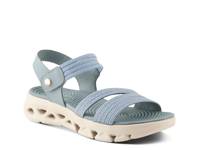 Garlina Wedge Sandal Blue view