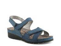 Orwell Wedge Sandal Blue view