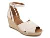 Charli Wedge Sandal Off White Canvas view