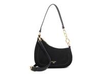 Direction Leather & Suede Shoulder Bag Black view