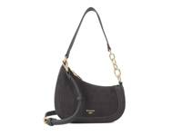 Direction Leather & Suede Shoulder Bag Grey view