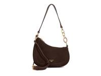 Direction Leather & Suede Shoulder Bag Dark Brown Leather/Suede view