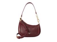 Direction Leather & Suede Shoulder Bag Burgundy Leather view