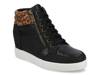 Clarity Sneaker Black/Leopard Print view