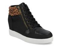 Clarity Sneaker Black/Leopard Print view