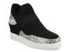 Damari Wedge Sneaker Black/Grey Snake Print view