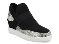 Damari Wedge Sneaker Black/Grey Snake Print view