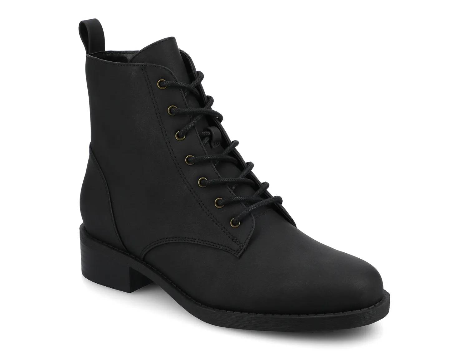 womens black lace up dress boots Buy Stella Black Leather Lace-Up Women's High Ankle Boots Online 41 / Black