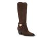 Raylin Western Boot Dark Brown Suede view