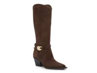 Raylin Western Boot Dark Brown Suede view