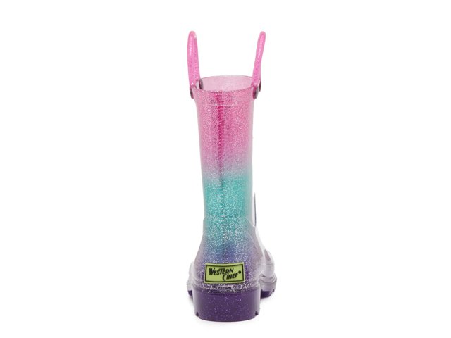 Glitter Ombre Light-Up Rain Boot - Kids'