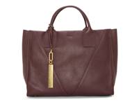 Lorla Leather Satchel Burgundy view