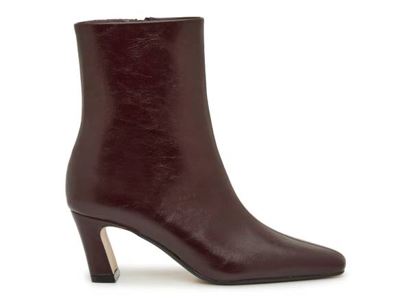 Featuring a burgundy bootie from Steve Madden.