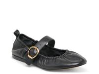 Caely Mary Jane Flat Black Leather view