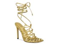 Amenra Lace-Up Sandal Gold Metallic view
