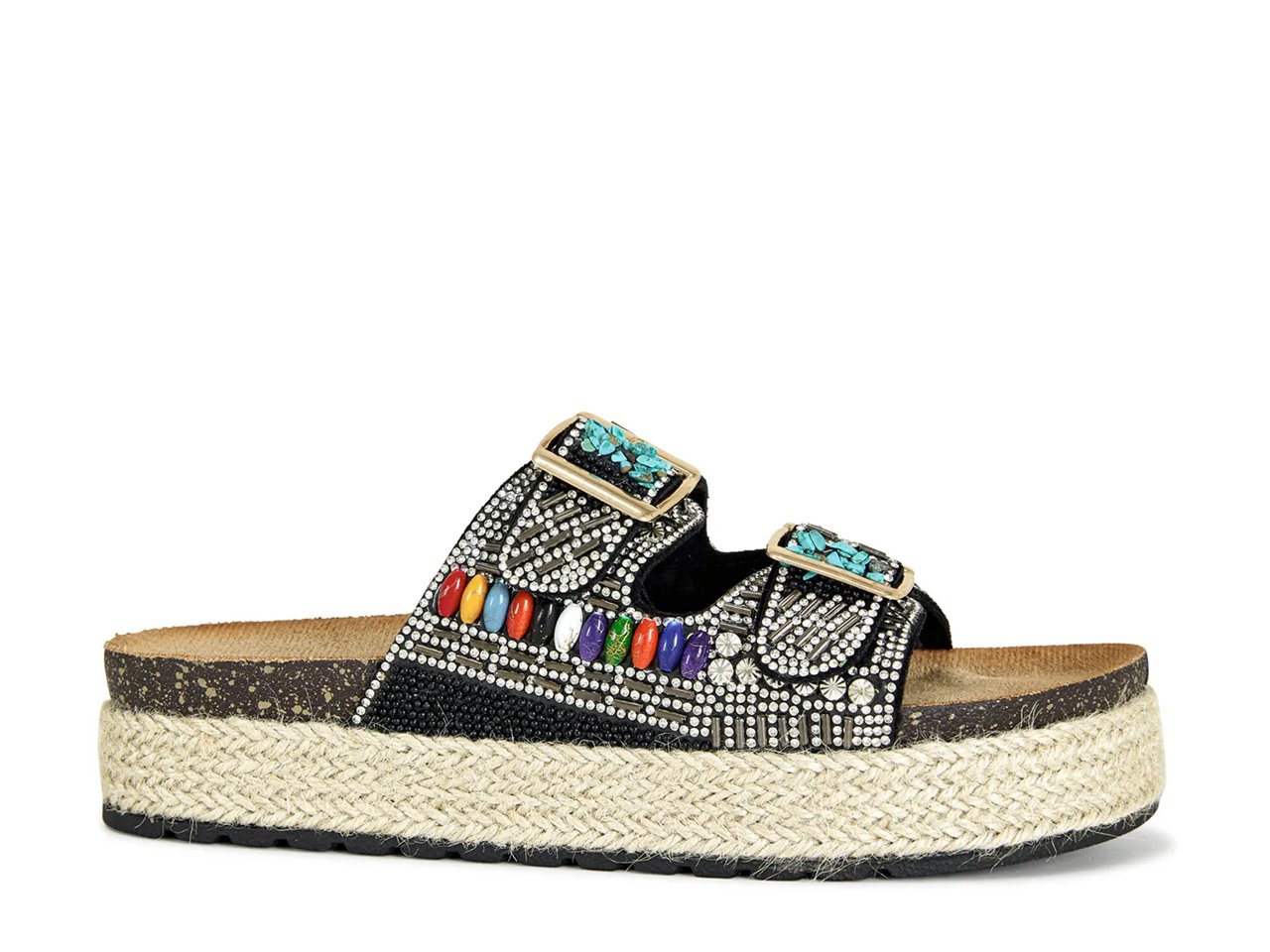 Kaylum Espadrille Platform Slide Sandal