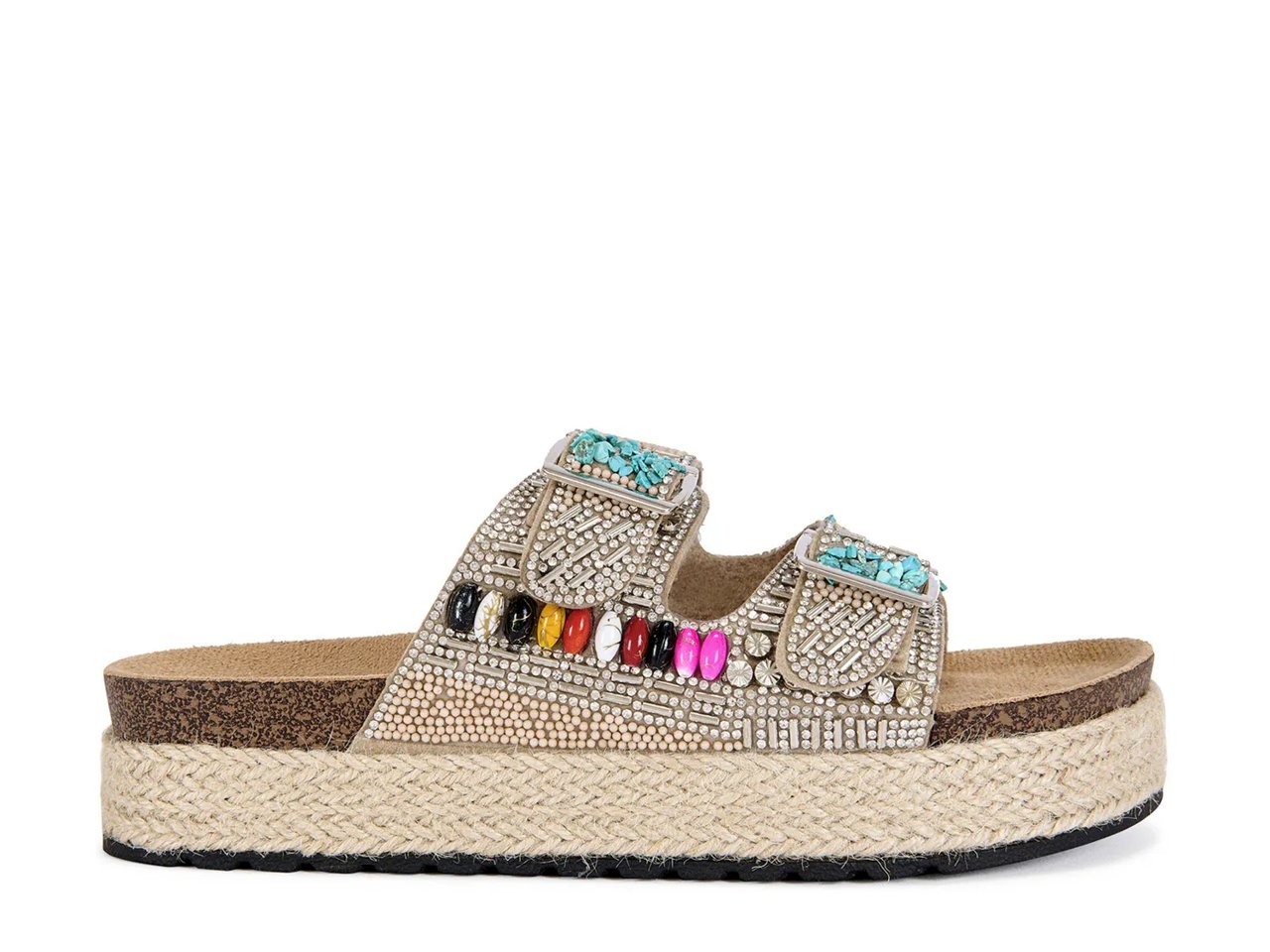 Kaylum Espadrille Platform Slide Sandal