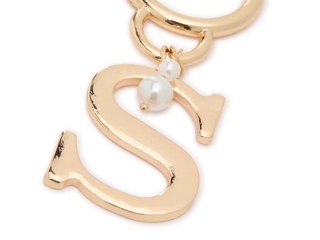 S Initial Bag Charm