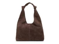 Gables Knot Suede Hobo Bag Dark Brown view