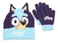 Bluey Kids' Beanie & Glove Set - 2 Pack Light Blue view