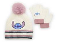 Disney Stitch Kids' Pom Pom Beanie & Gloves Set Multicolor view