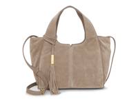 Aleah Suede Satchel Taupe view