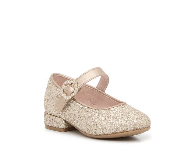 golden globe dresses 2019 Gold Marisa Scalloped Sneaker | Wide Fit Toddler & Girls Gold Sneaker main image 1