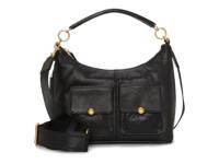 Carly Leather Shoulder Bag Black view
