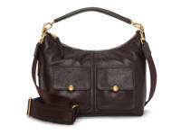 Carly Leather Shoulder Bag Dark Brown view