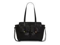 Carly Leather Tote Black view