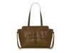Carly Leather Tote Dark Brown view