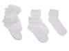 Turn Cuff Kids' Ankle Socks - 3 pack White view
