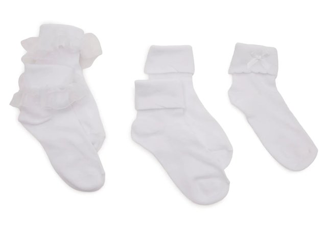 Turn Cuff Kids' Ankle Socks - 3 pack