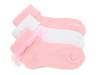 Turncuff Kids' Ankle Socks - 3 Pack White/Pink view