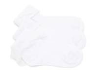 Turncuff Kids' Ankle Socks - 3 Pack White view
