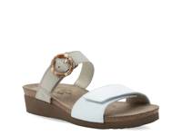 Anabel Wedge Sandal Ivory Leather view
