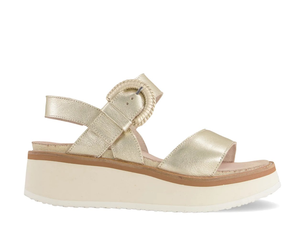 Crepe Wedge Sandal