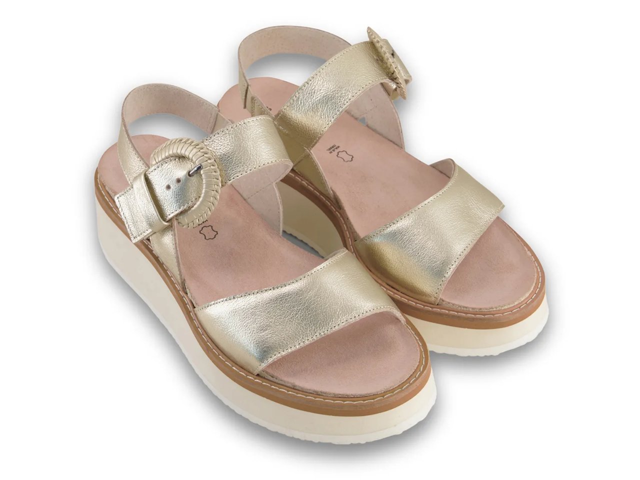 Crepe Wedge Sandal