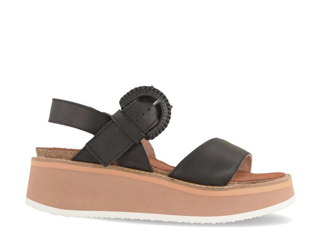 Crepe Wedge Sandal