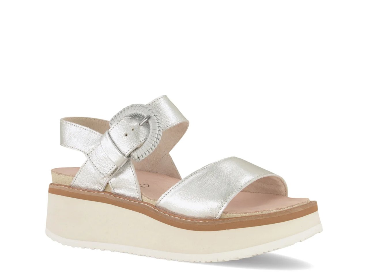 Crepe Wedge Sandal