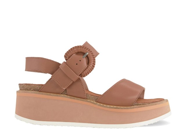 Crepe Wedge Sandal