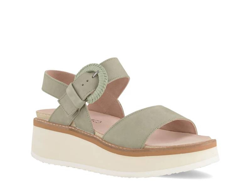 Crepe Wedge Sandal