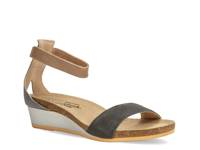 Pixie Wedge Sandal Black Suede view